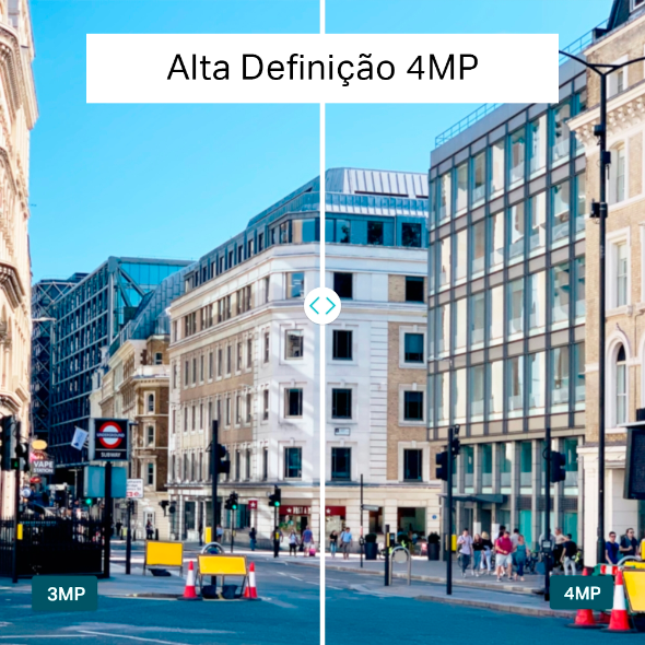 Câmera IP Externa Bullet 4MP IR PoE 4