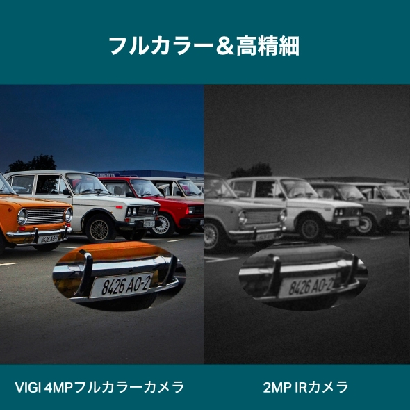 VIGI 4MP屋外用フルカラーバレット型ネットワークカメラ 4