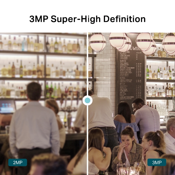 Cámara IP VIGI tipo turret IR de 3MP 4