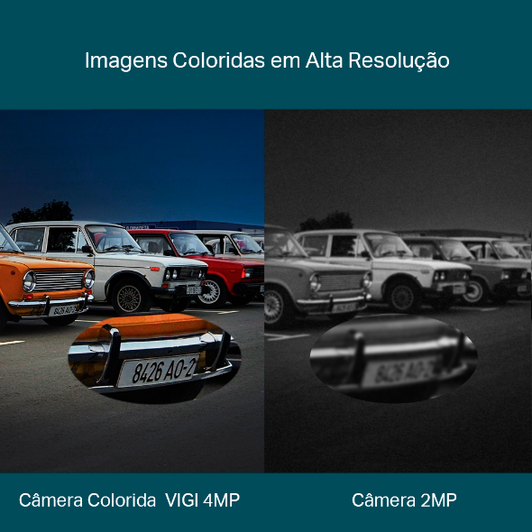 Câmera IP Externa Pan Tilt 4MP Full-Color de Lente Dupla Varifocal PoE