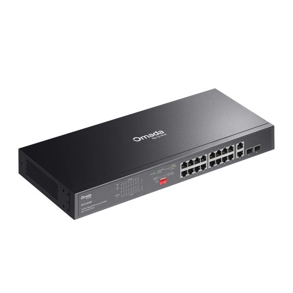 Omada 18-Port Gigabit Unmanaged Rackmount Switch with 16-Port PoE+ 4