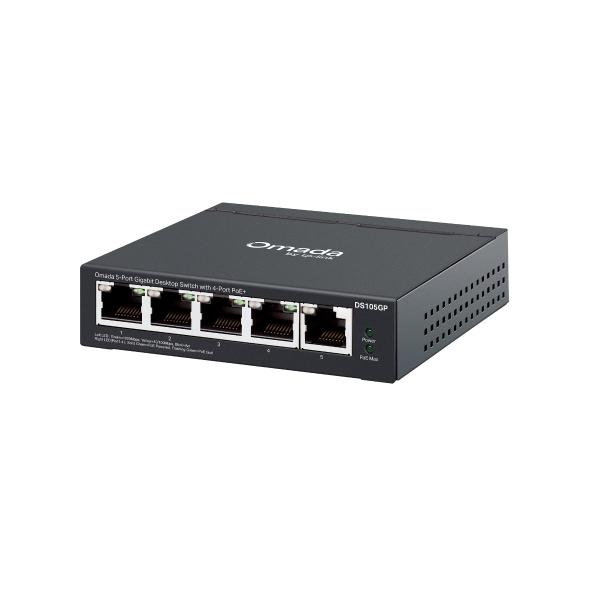 Omada 5-Port Gigabit Unmanaged Desktop Switch with 4-Port PoE+