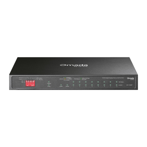 Omada 10-Port Gigabit Unmanaged Desktop Switch with 8-Port PoE+