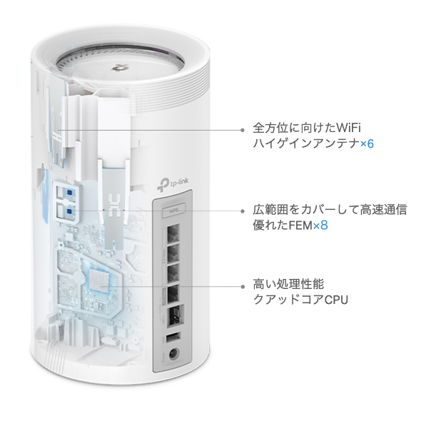 BE17000 トライバンドメッシュWi-Fi 7システム 6