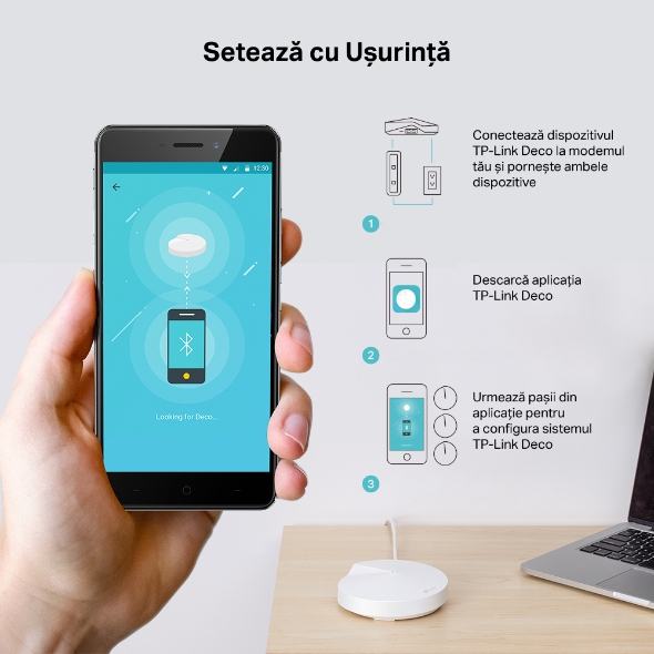 Sistem Mesh Wi-Fi Dual-Band Gigabit AC1300 cu acoperire în toată locuința 7