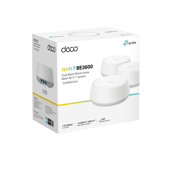 TP-LINK deco BE3600 メッシュ Wi-Fi 7 ルーター 2台