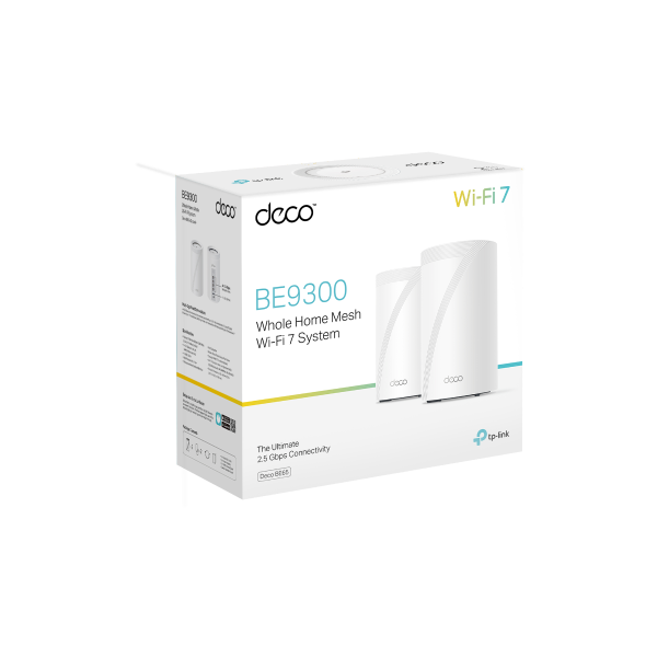 TP-Link Deco BE65 Pro BE9300 Wi-Fi 7ルーター Deco BE65 Pro | BE9300 トライバンドメッシュWi-Fi 7システム