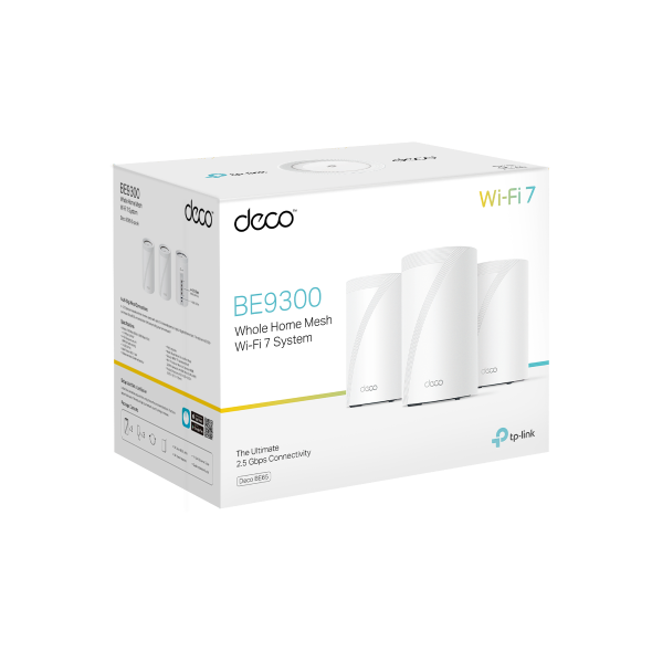 TP-Link Deco BE9300 Wi-Fi 7 メッシュルーター Deco BE9300 | BE9300 トライバンドメッシュWi-Fi 7システム