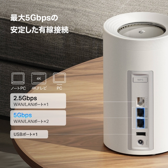 BE9300 トライバンドメッシュWi-Fi 7ユニット 6