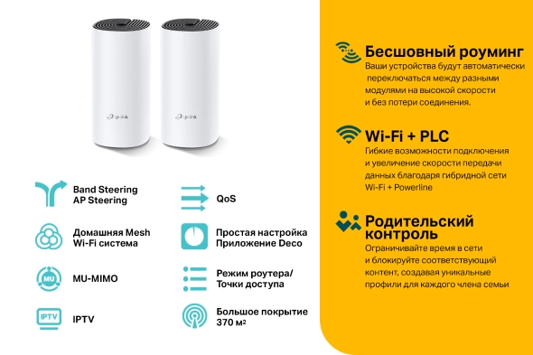 AC1200 + AV1000 Гибридная Mesh-система 