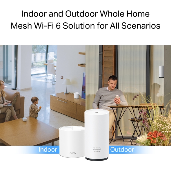 AX3000 Outdoor and Indoor Whole Home Mesh WiFi 6 System 6