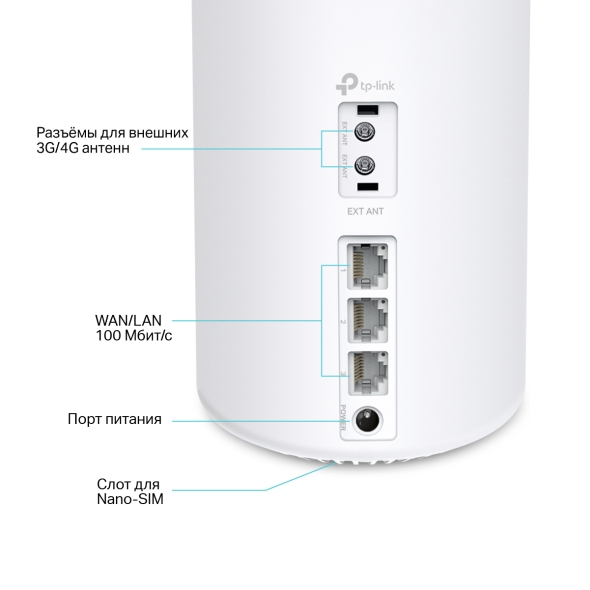 AX1500 Маршрутизатор Mesh-системы Wi-Fi 6 с 4G+ модемом