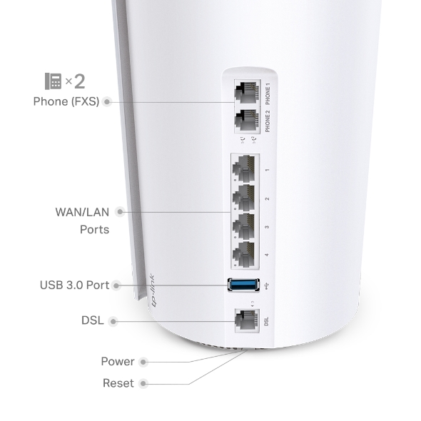 AX5400 Маршрутизатор Mesh-системы Wi-Fi 6 с VDSL-модемом