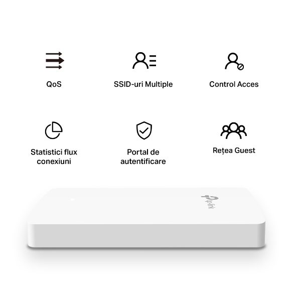 Access Point Wi-Fi AC1200 cu 4× Porturi Gigabit, Administrare via Cloud și Suport PoE 5