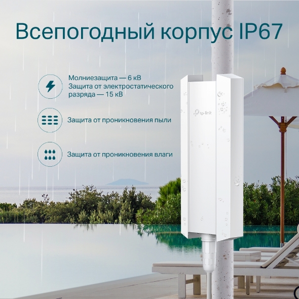 Точка доступа Wi‑Fi AX1800 для улицы и помещений 9