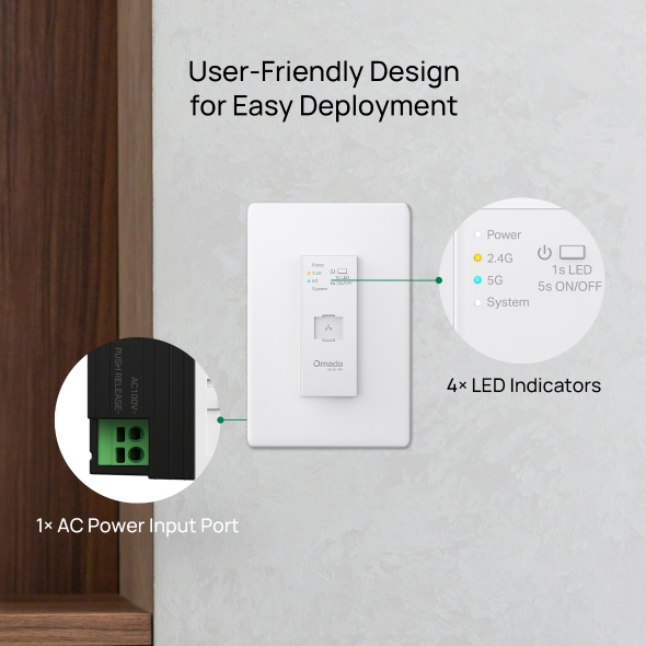 AX3000 コンセント埋め込み型 Wi-Fi 6アクセスポイント 10