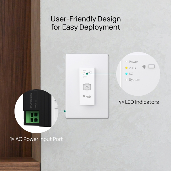 BE3600 コンセント埋め込み型Wi-Fi 7アクセスポイント