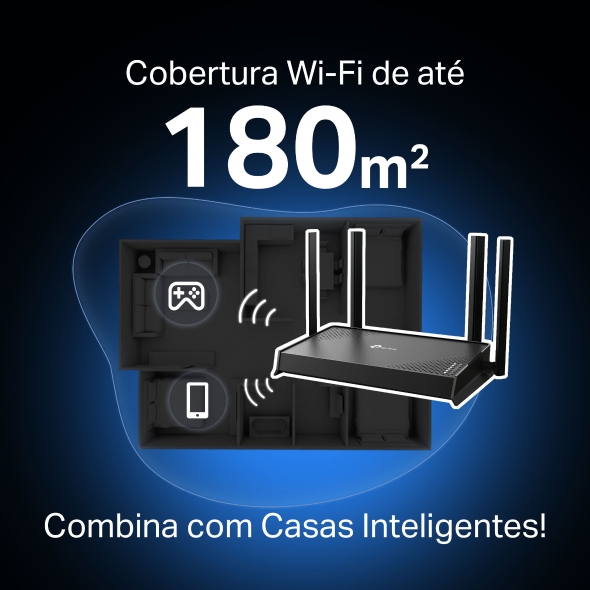 Roteador Wi-Fi 7 Dual Band BE3600 4