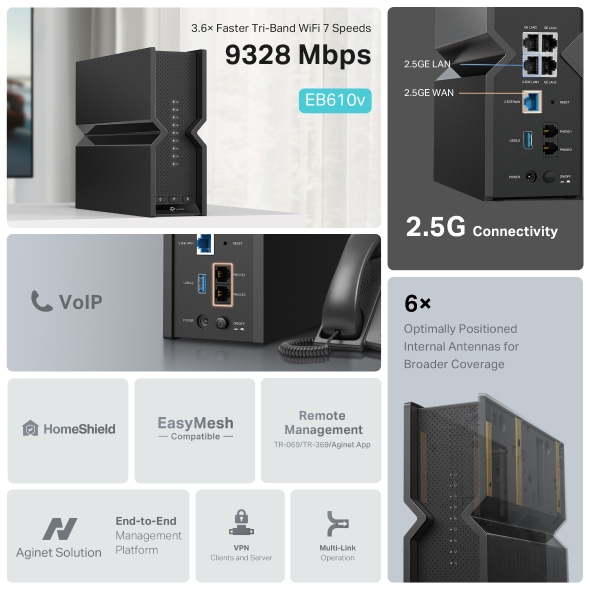 BE9300 Tri-Band Wi-Fi 7 VoIP Router 4