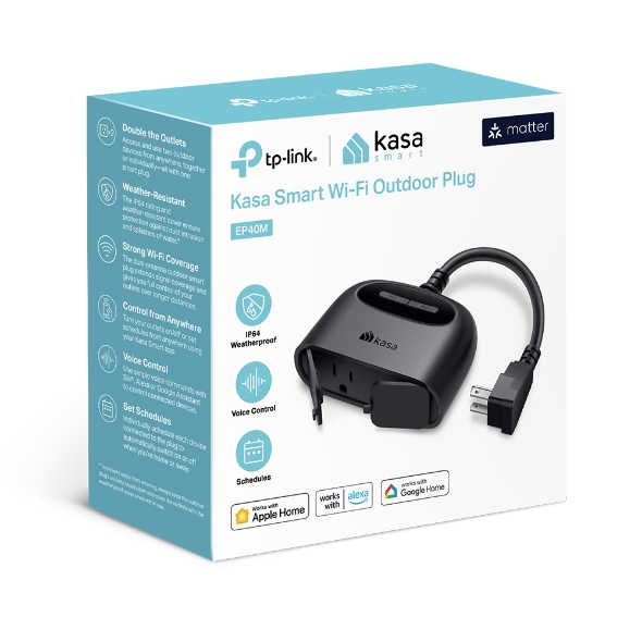 Kasa Smart Outdoor Plug, Matter Certified 2