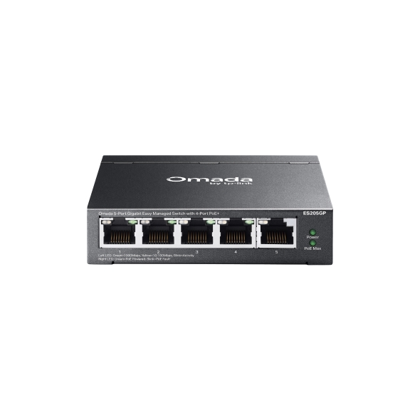 Omada 5-Port Gigabit Easy Managed Switch with 4-Port PoE+