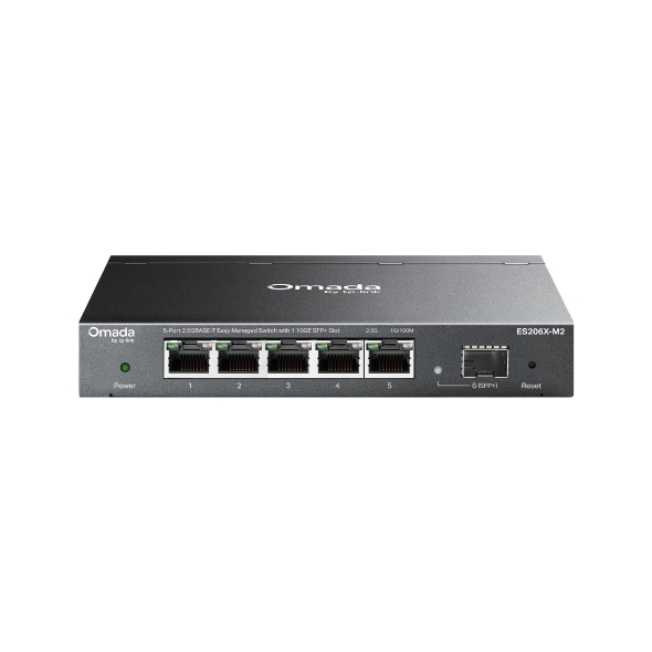 Omada 5-Port 2.5GBASE-T Easy Managed Switch with 1 10GE SFP+ Slot