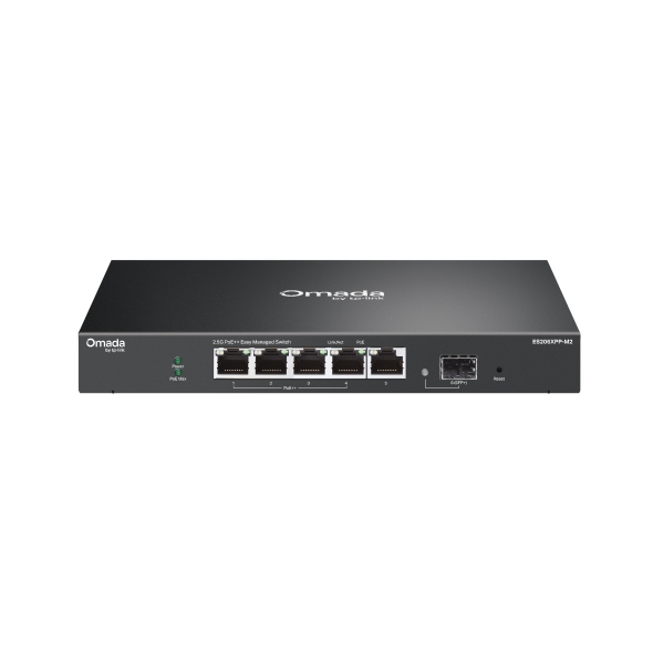 Omada 5-Port 2.5G + 1-Port 10G PoE++ Easy Managed Switch 1