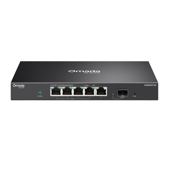 Omada 5-Port 2.5G + 1-Port 10G PoE++ Easy Managed Switch 1
