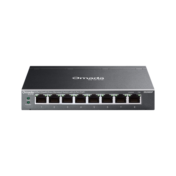 Omada 8-Port Gigabit Easy Managed Switch with 8-Port PoE+ 1