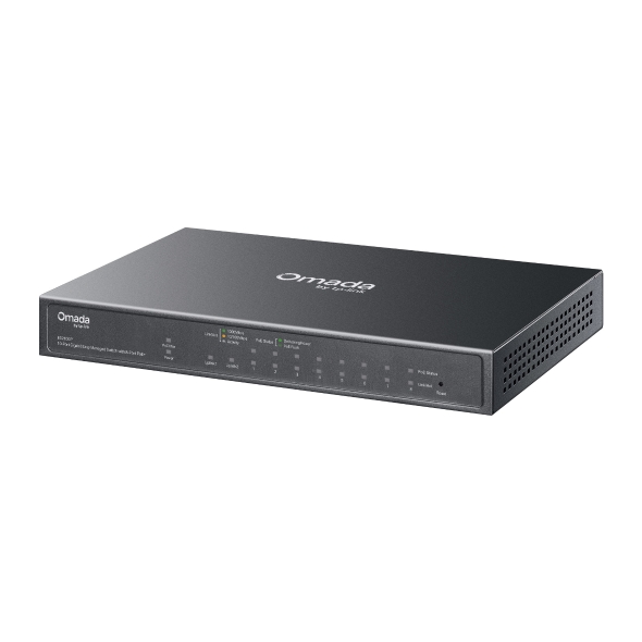 Omada 10-Port Gigabit Easy Managed Switch with 8-Port PoE+