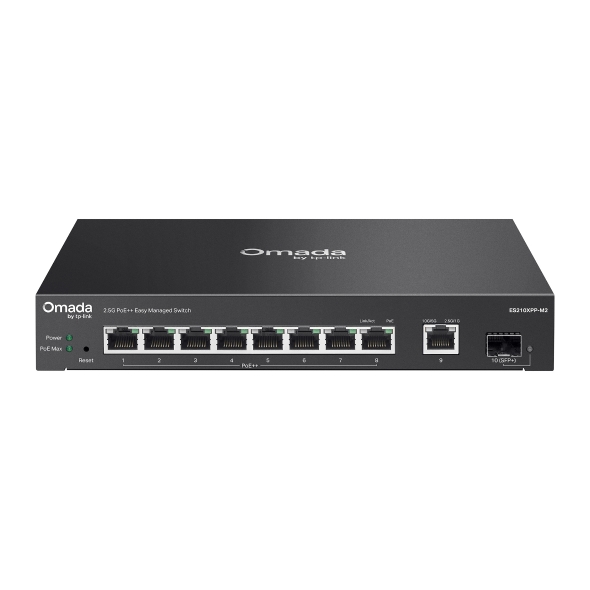 Omada 8-Port 2.5G + 2-Port 10G Easy Managed Switch with 8-Port PoE++