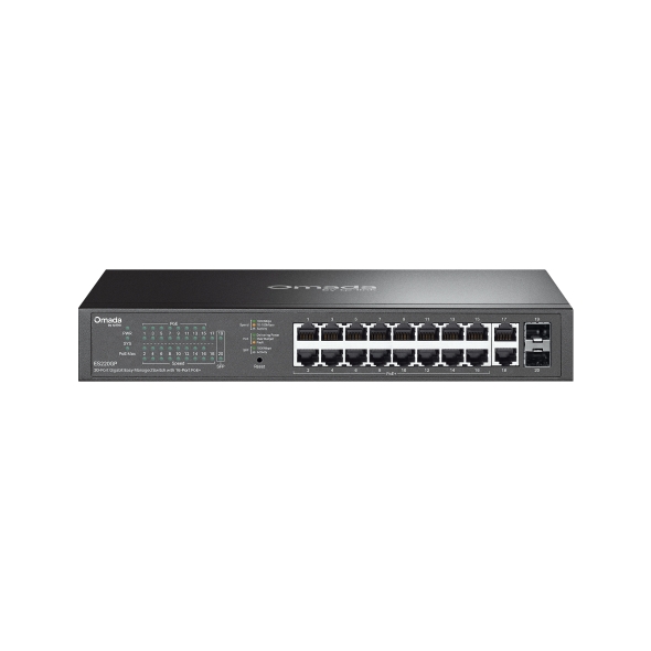 Omada 20-Port Gigabit Easy Managed Switch with 16-Port PoE+ 1