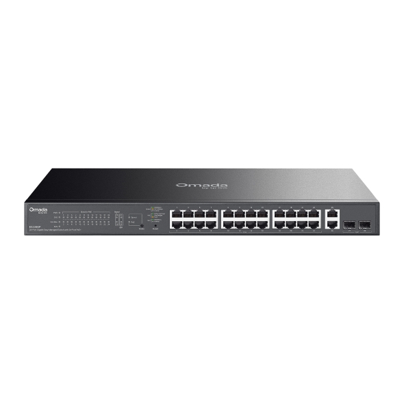 Omada 28-Port Gigabit Easy Managed Switch with 24-Port PoE+ 1