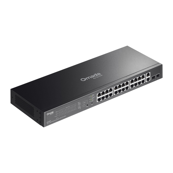 Omada 28-Port Gigabit Easy Managed Switch with 24-Port PoE+