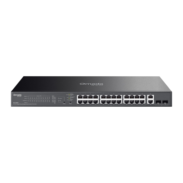 Omada 28-Port Gigabit Easy Managed Switch with 24-Port PoE+ 1
