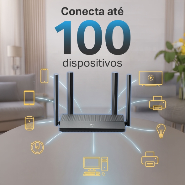 Roteador Wi-Fi 6 Dual Band AX3000 4