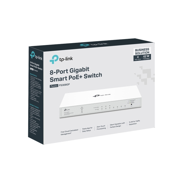 8-Port Gigabit Smart Switch with 4-Port PoE+ 6
