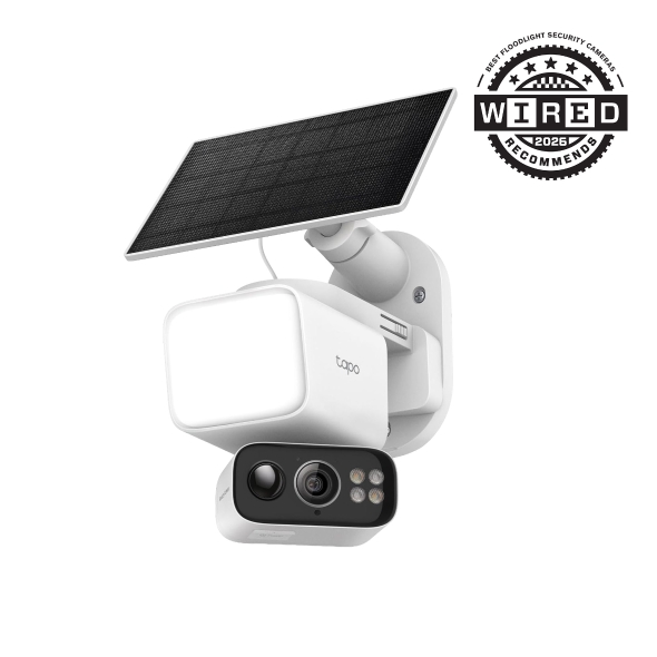 Solar-Powered Floodlight Pan/Tilt Security Camera Kit
