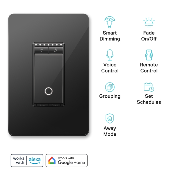 Kasa Smart Wi-Fi Light Switch, Dimmer