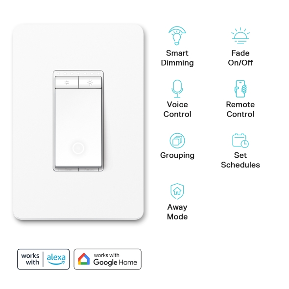 Kasa Smart Wi-Fi Light Switch, Dimmer 2