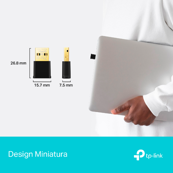 Adaptador USB Wi-Fi 6 AX1800 Nano 4