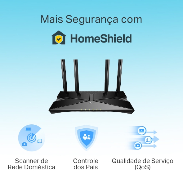 Roteador Wi-Fi 6 Gigabit Dual Band AX3000 8