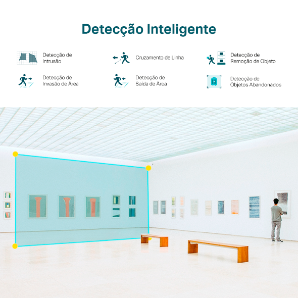 Câmera IP Externa Bullet 4MP IR PoE 6