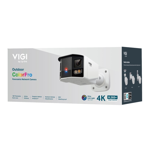 VIGI 8MP 戶外 ColorPro 全景槍型網路攝影機 5