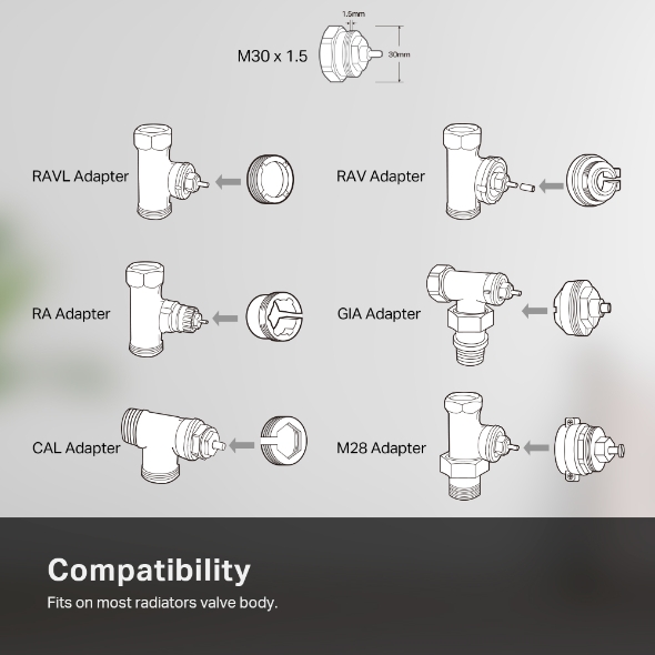 Tête de vanne radiateur thermostatique connectée Kasa 7
