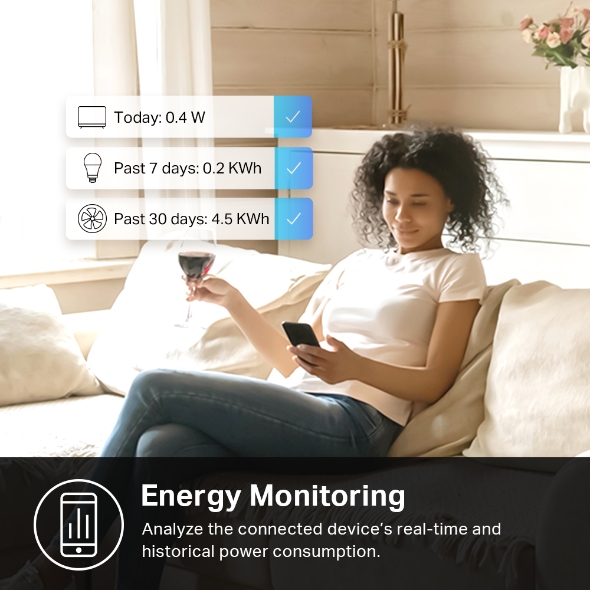 EP25P4  Kasa Smart WiFi Plug Slim with Energy Monitoring, Apple