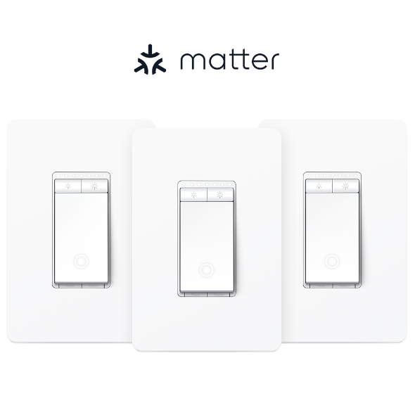 Kasa Smart Wi-Fi Dimmer Light Switch, Matter 1