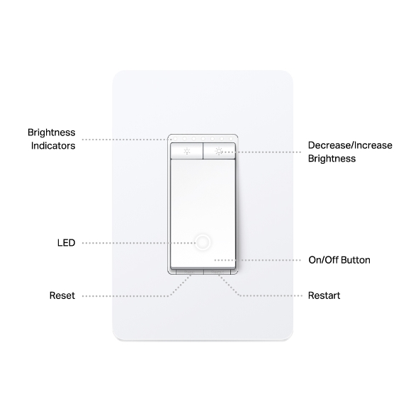 Kasa Smart Wi-Fi Dimmer Light Switch, Matter 2