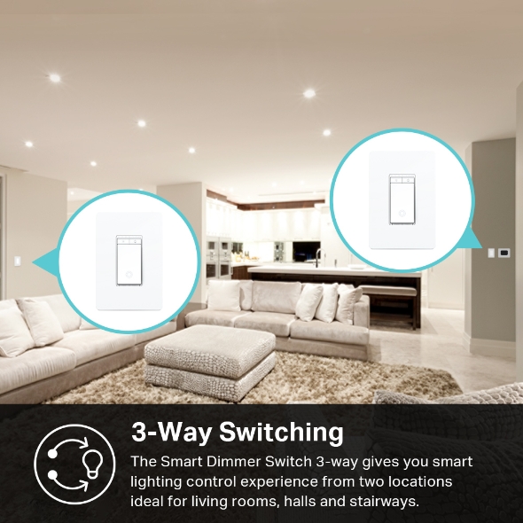 3-Way Wireless Light Switches With A Dimming Controller Kit