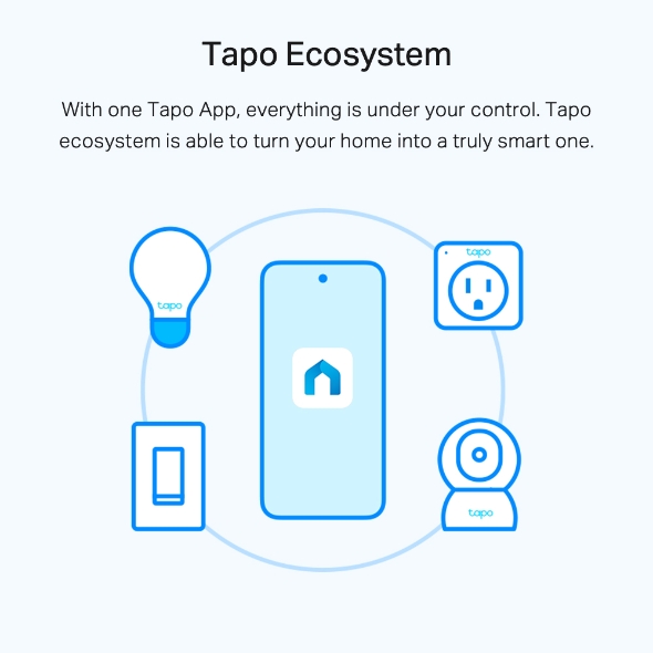 Tapo Ampoule Connectée Wifi Tapo L520E, Ampoule LED E27 Blanc 8W